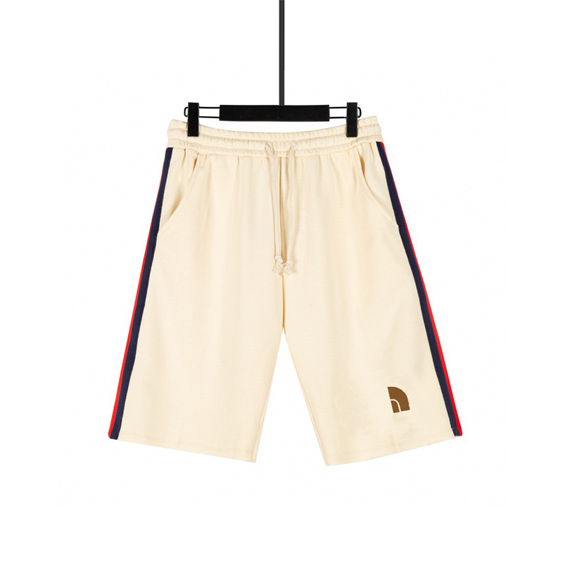 

Summer Europe USA Italy Outdoor Band Shorts Women Men High Street Cotton Running Middle Pants Jogger, White;black