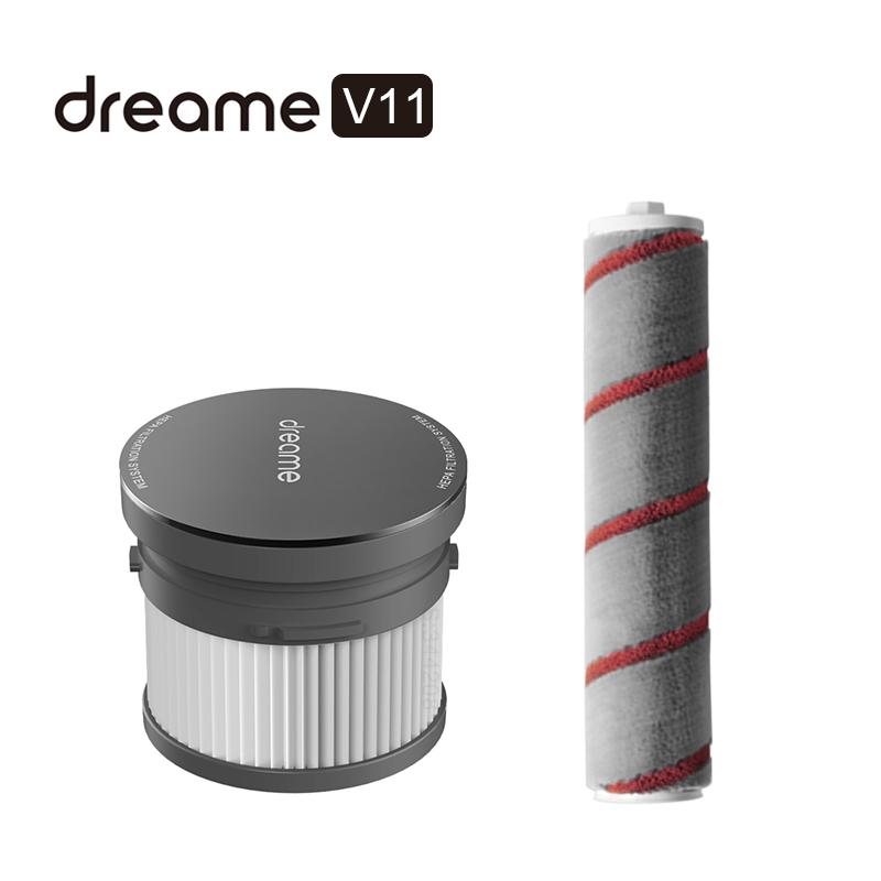 

Dreame Chaimu Cordless Vacuum Cleaner Soft Velvet Rolling Brush Head Vacuuming Cloth Filter Lava Red Applicable Model V11 Cleaners