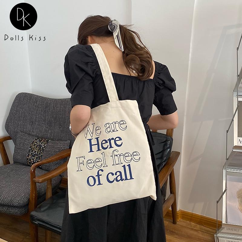 

Ladies Canvas Tote Bag Female Retro English Printed Shoulder Women Green Shopping Student Book Grocery Handbag Bags, Khaki