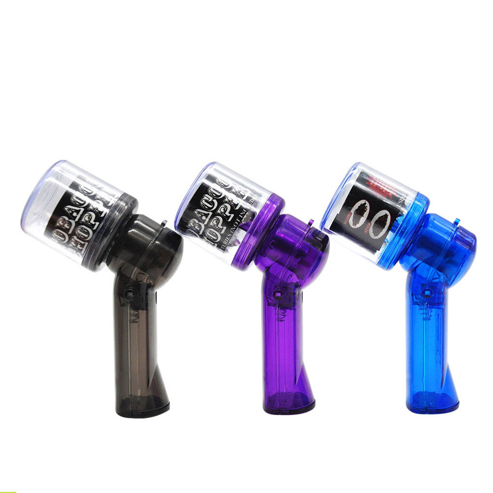 

Plastic Electric Tobacco Grinder Crusher Herb Herbal Smoke Grinders Flashlight Pollen Cigarette Metal Handheld Chopper DHL