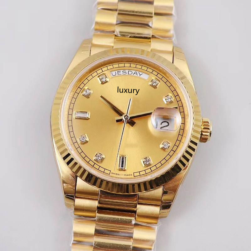 

Men's and Women's watch, Stainless steel sapphire glass, waterproof, automatic, 36mm, Multi-color