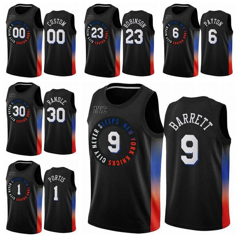 

Stitched Big Yards S-6XL NewYorkKnicksBasketball Jersey Men 4 Rose RJ 9 Barrett 6 Payton Kevin Julius 30 Randle Jerseys City 20, Color2