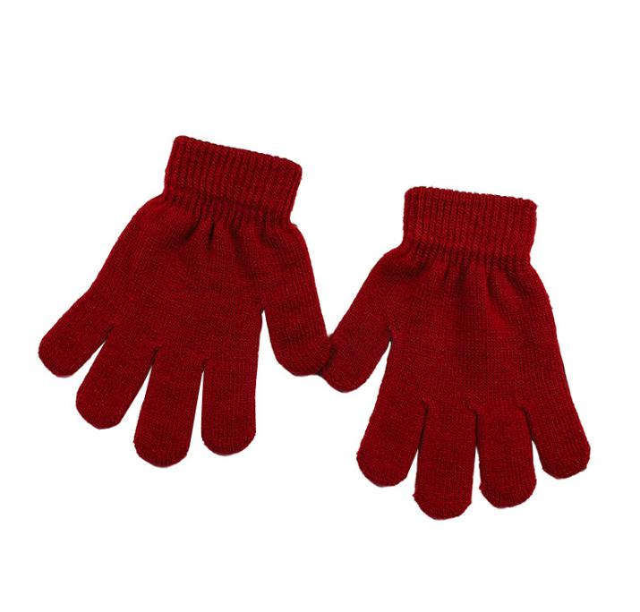 

Children Winter Magic Gloves Solid Candy Color Boys Girls Kintting Glove Kids Warm knitted Finger Stretch Mittens Students Outdoor, Randomly mixed colors