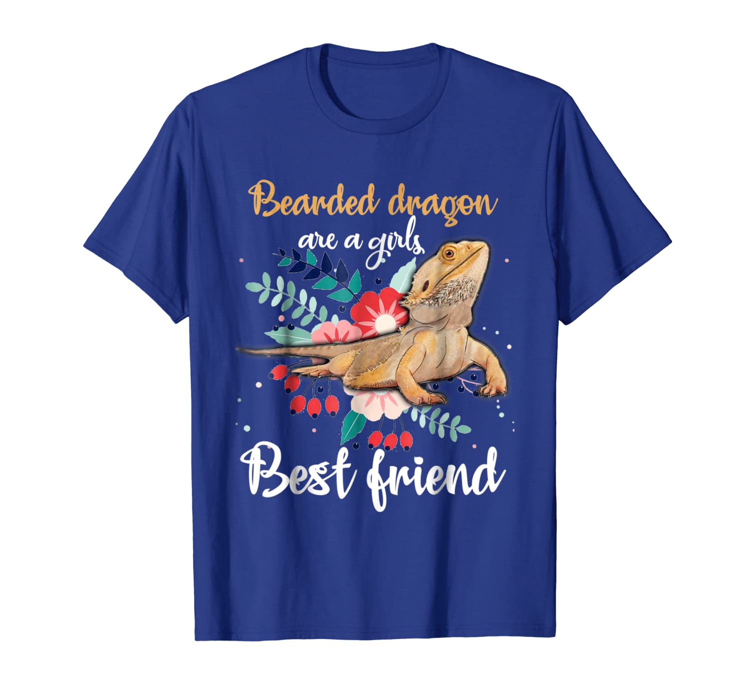 

Bearded Dragon Are Girls Best Friend Shirt, White;black