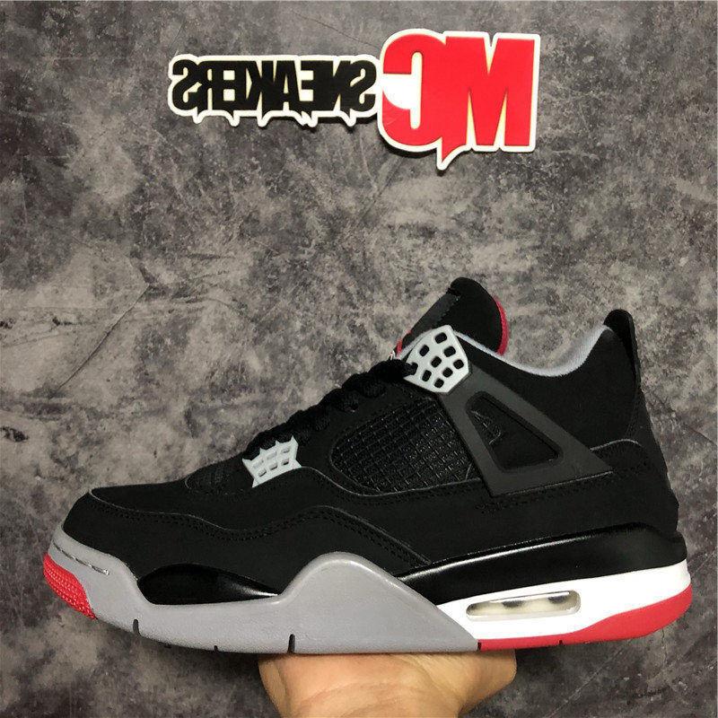 

Basketball Paname Nior Cream Bred Union SneakersD7BT White Jumpman 4 New Mens Shoes Cactus Jack Sail Cement 4s Men Guava Lce Sports Off Tipi, Black