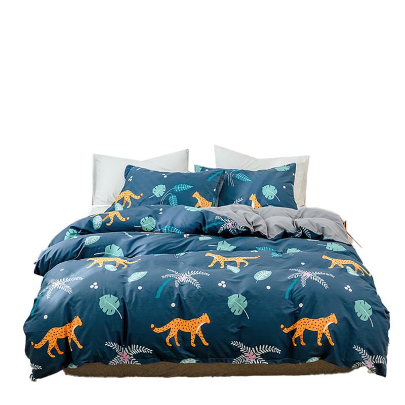 

Bedding Sets 1Set 100%cotton Duvet Cover The Leopard Animal Pattern High-Grade Single Double King Size For Adults 3039