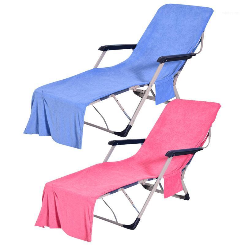

Beach Deck Chair Cover Shoulder Bag Desgin Pool Recliner Towel Mat Lounger Mattress With Eyeglasses Phone Pocket Covers