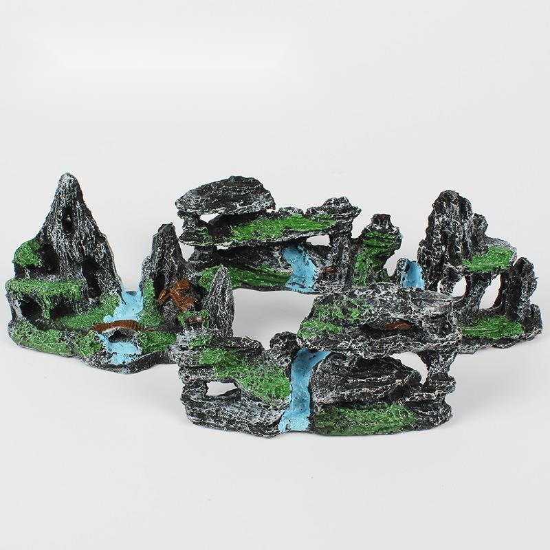

Decorations Aquarium Decoration Resin Simulation Rockery Fish Tank Landscaping Crafts Ornaments Accessories