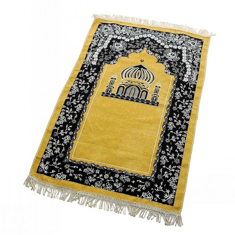 

Carpets Muslim Worship Blanket Islamic Chenille Mat Carpet, Blue