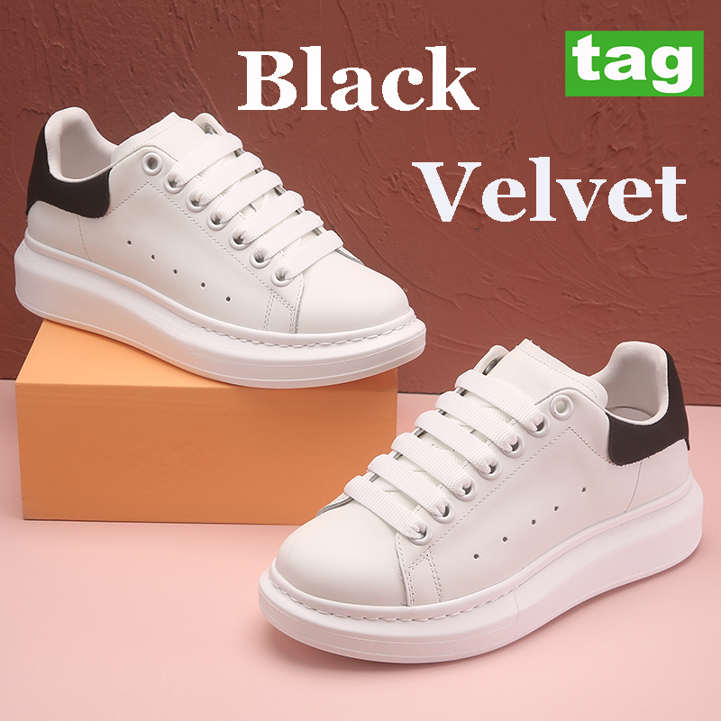 

Platform Casual shoes triple White Black velvet leather tail reflective rainbow multi-color laces metallic silver burgundy rubber Fashion mens womens sneaker, #41- bubble wrap packaging