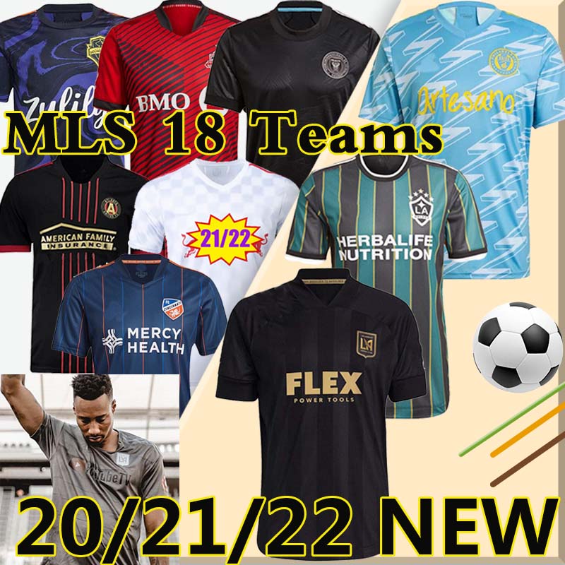

MLS soccer jerseys 21/22 Inter Miami Atlanta DC United LA Galaxy Los Angeles N York Philadelphia union Orlando City Cincinnati Nashville Montreal Minnesota jersey, Third kits