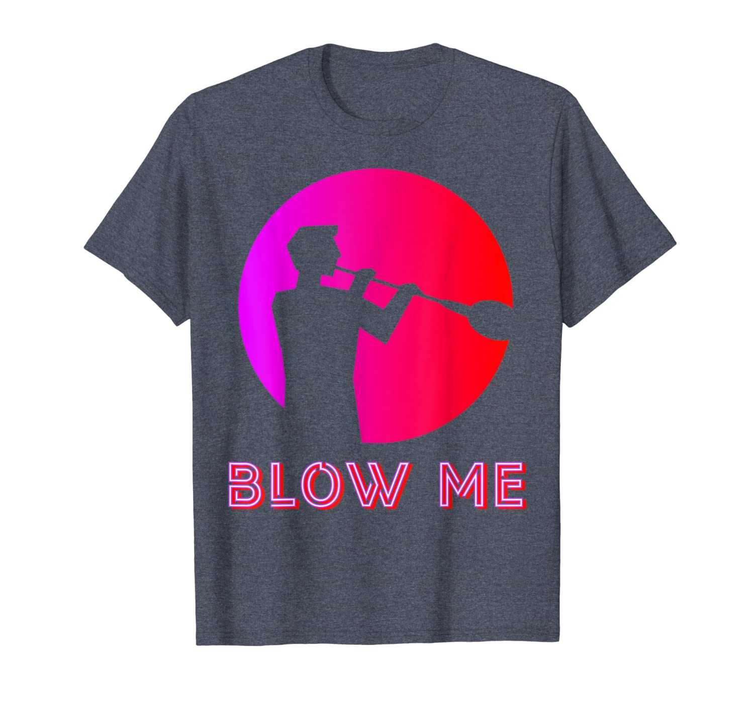 

Adult Blow Me Glass Blowing Tshirt, White;black