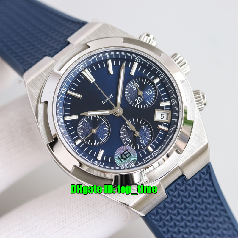 

7 Styles Top Quality Watches 8F 5500V/110A-B148 Overseas Chronograph Cal.5200 Automatic Mens Watch Blue Dial Rubber Strap Gents Sports Wristwatches, Vip