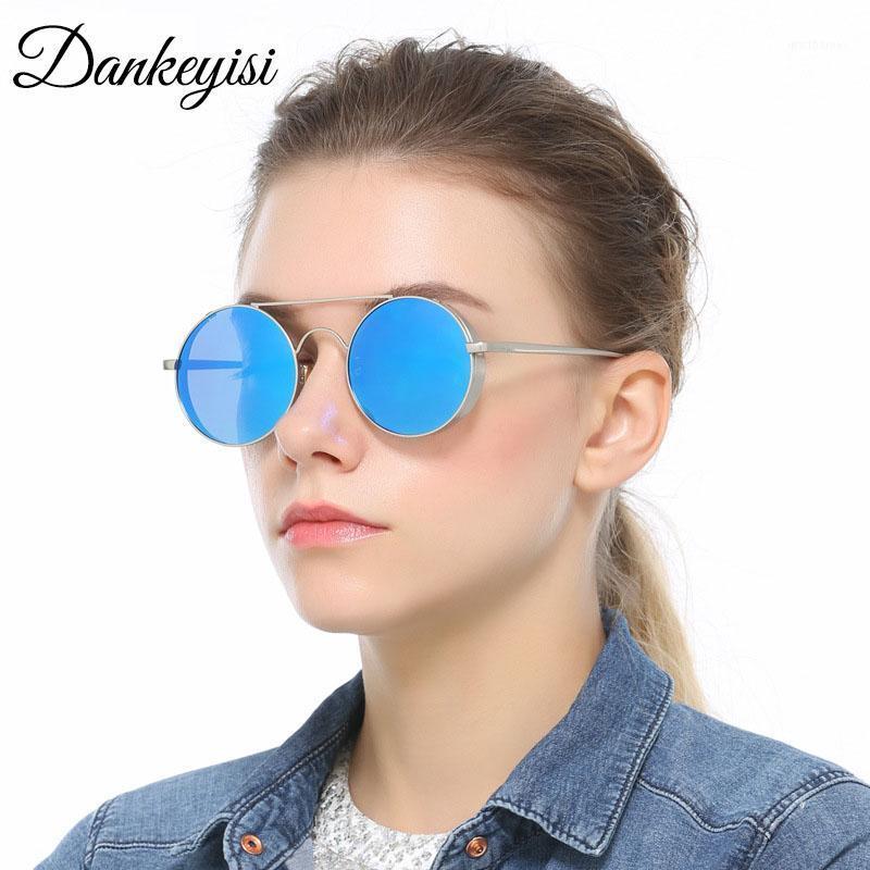 

Polarized Retro Sunglasses Men Steampunk Vintage Round Male Brand Design Metal Oculos UV400
