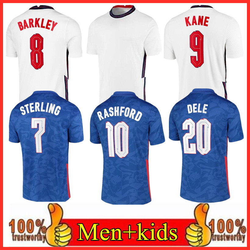 

RASHFORD soccer jersey 2021 KANE STERLING SANCHO HENDERSON BARKLEY MAGUIRE 20 22 national football shirts men + kids kit sets uniforms