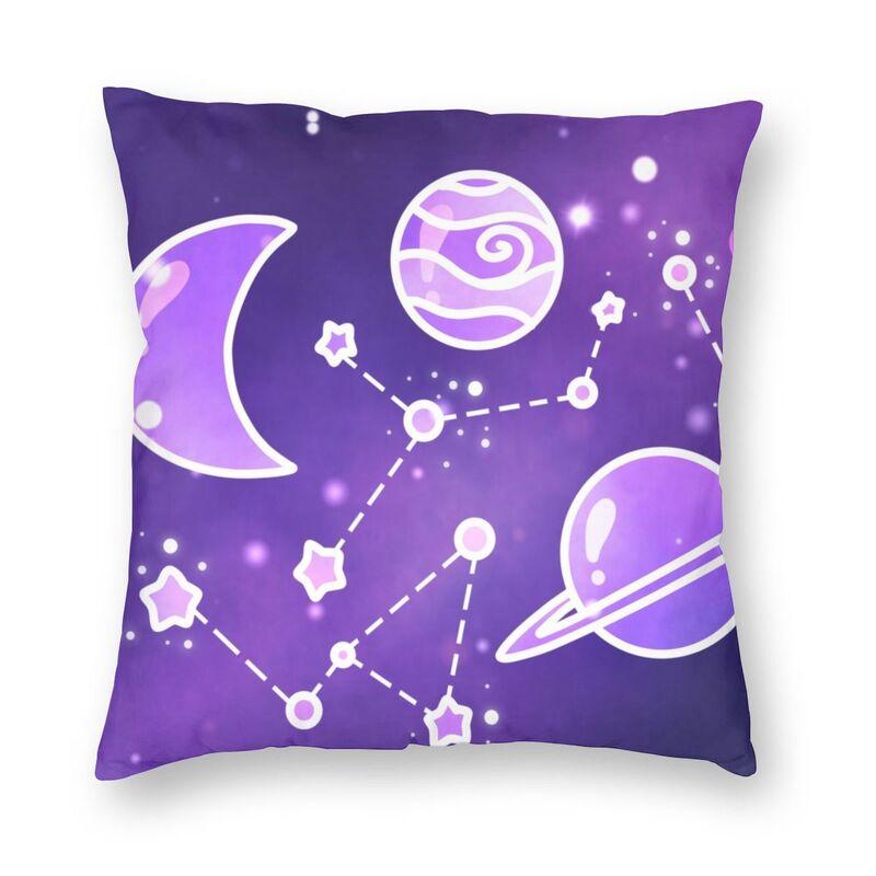 

Cushion/Decorative Pillow Purple Galaxy Nordic Throw Covers Decoration Salon Space Magical Planets Car Cushion Cover Case Home Decor