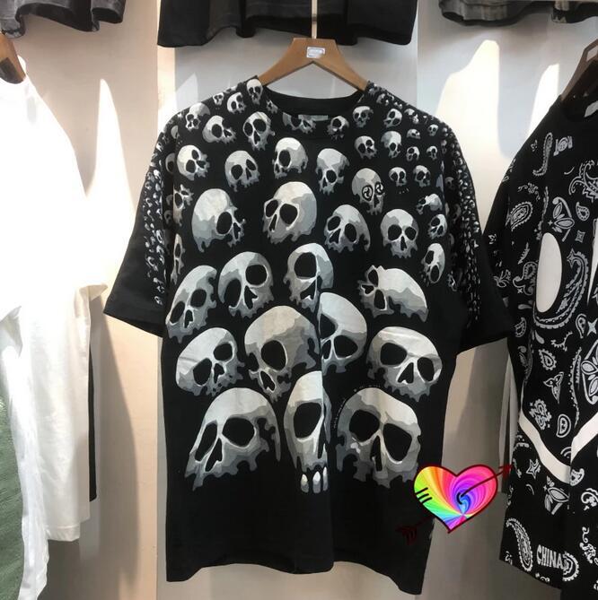 

2021 Full Printing T shirt Men Women High Quality Tops Tee Short Sleeve Loose, White;black