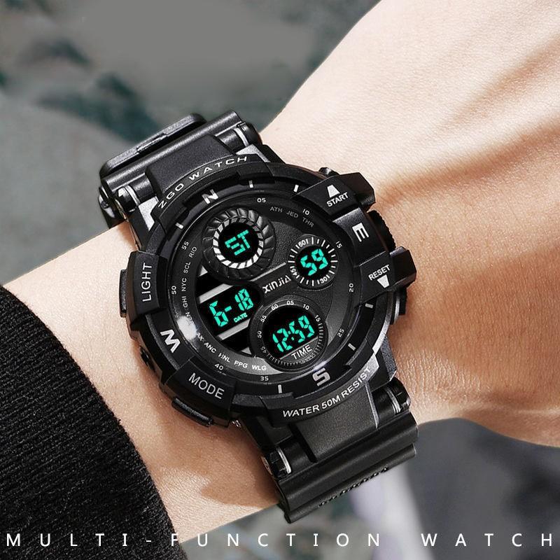 

Wristwatches Watch Men Top Brand Watches Full Steel Waterproof Casual Quartz Date Sport Military Wrist Relogio Masculino, As photo shows