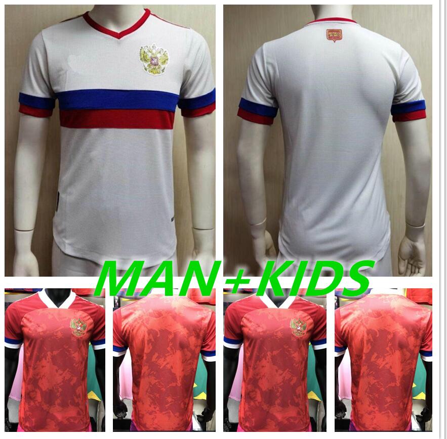 

2021 2022 Russia Soccer Jerseys Home Away 10# ARSHAVIN MIRANCHUK 18# ZHIRKOV EROKHIN 23# KOMBAROV SMOLOV Football Shirt Men kids kit, Black;yellow