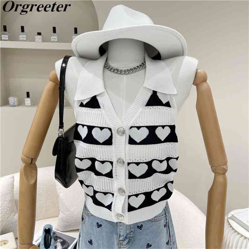 

Chic Design Halter neck Contrast color Knit Cardigan Women's Tops Summer Love jacquard V-neck Short Strapless Thin Sweater 210602, Black