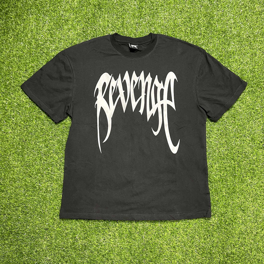 

Mens Designer T Shirts Revenge 3M Reflective TEE High Street Casual Short sleeve, Black