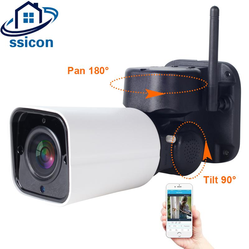 

Cameras SSICON 2MP Waterproof Outdoor WIFI Camera Two Ways Audio Security Wireless PTZ IP Support 128G TF Card