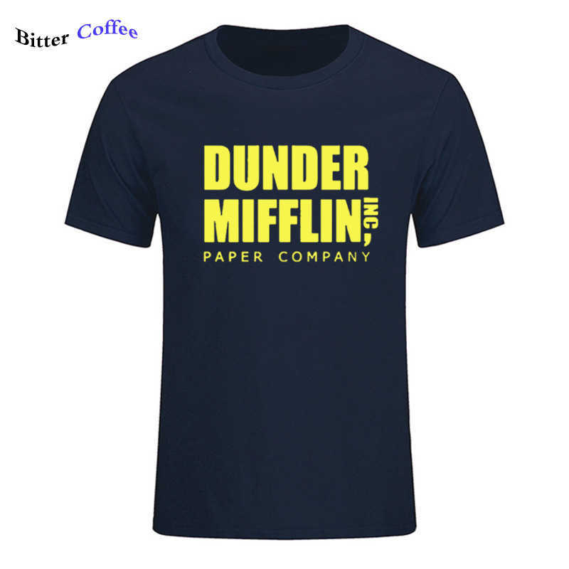 

Men Short Sleeve The Office TV Show Dunder Mifflin Paper T-Shirt O- Neck Tee Shirts For Print Cotton T Shirt 210629, 14