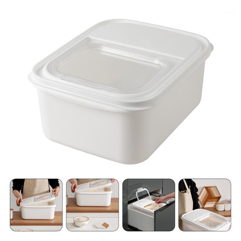 

Storage Bottles & Jars 1pc Rice Bucket Tank Flour With Cup