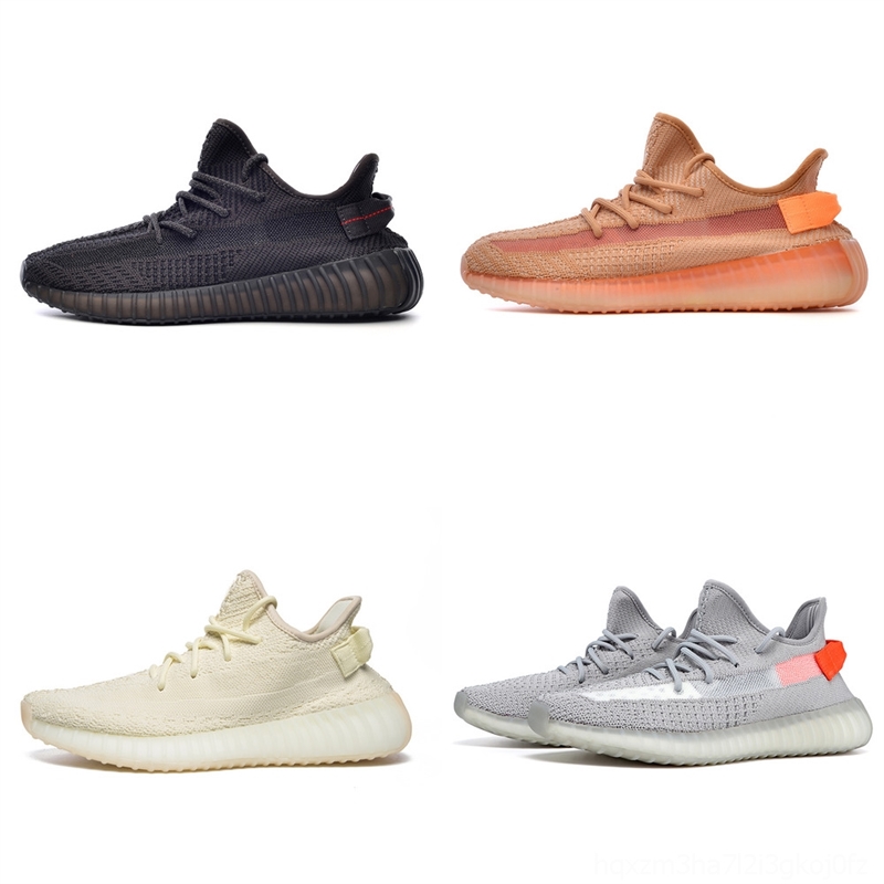 

xlirn white quality mens running shoes 350 women runner sports sneakers kanyewest cream blackzebra abez eliada triple oreo, Black