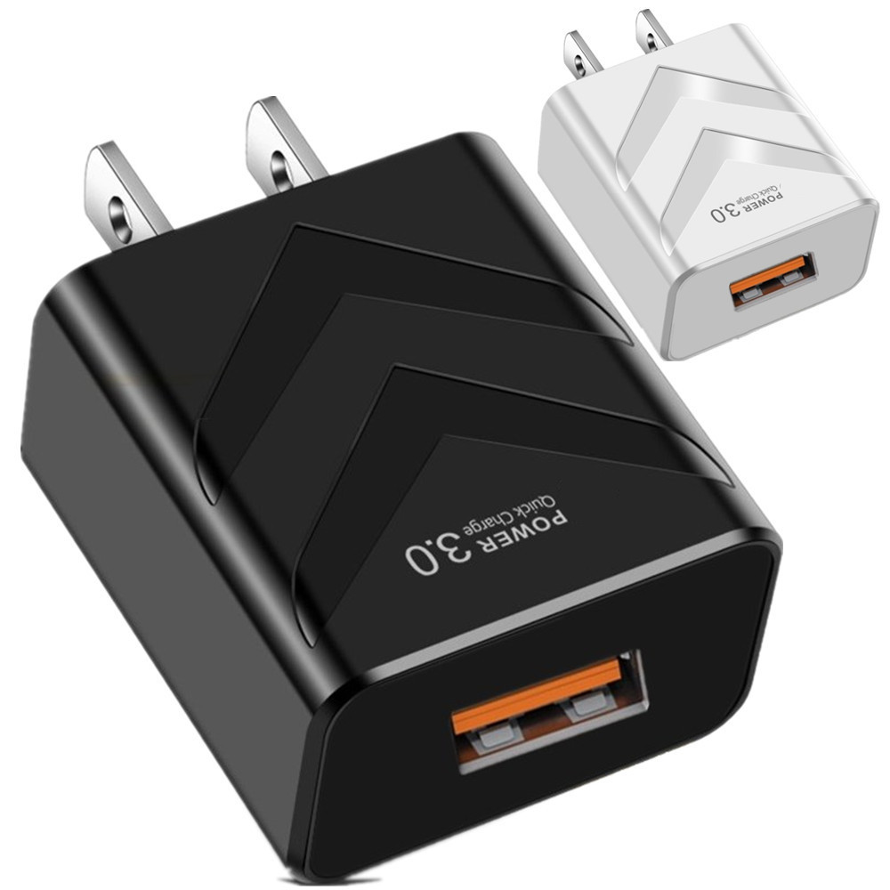 

Quick Charging EU US UK QC3.0 AC Home Travel Wall charger Adapters For IPhone 7 8 11 12 Samsung Tablet PC Mp3