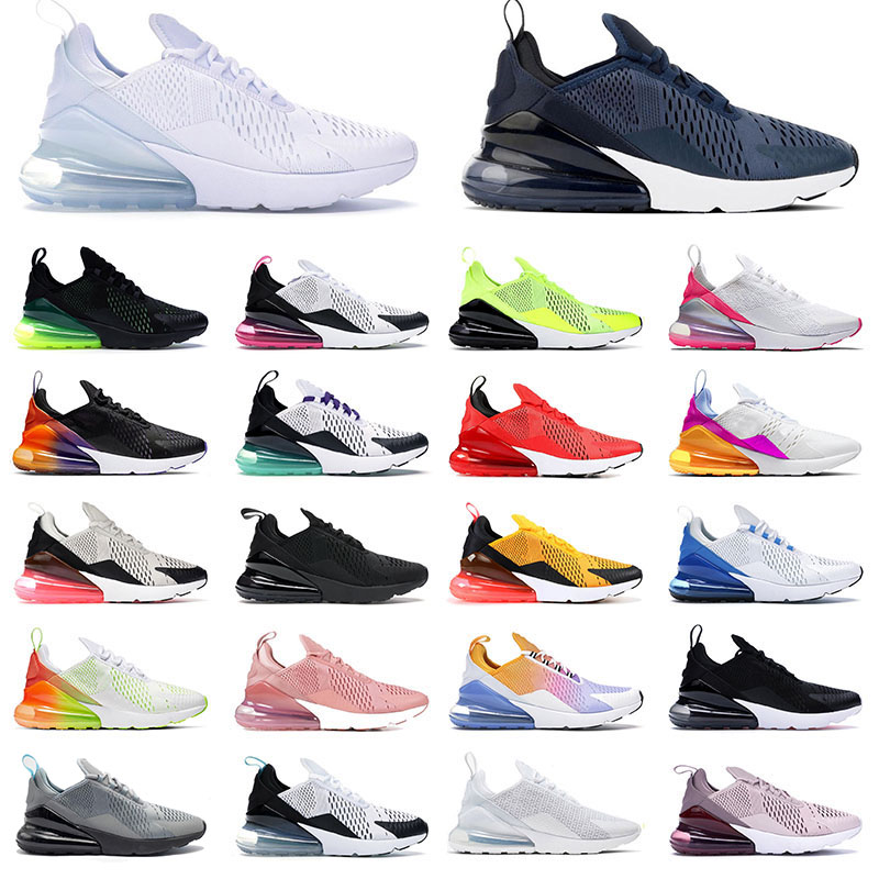 

270 Tennis Running Shoes Men Women Sports Sneakers 270s All Black White Navy Blue Bred Barely Rose Pink Dusty Cactus Light Bone Red Brown Run 27c Designer Trainers, A23 be true 36-45