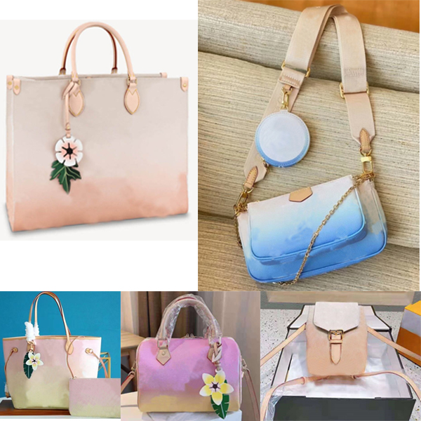 

Newest 21 summer never Womens bags By The onthego women Pool series Speedy 25 Book totes Shoulder Bag full Cluctch Handbags Messenger