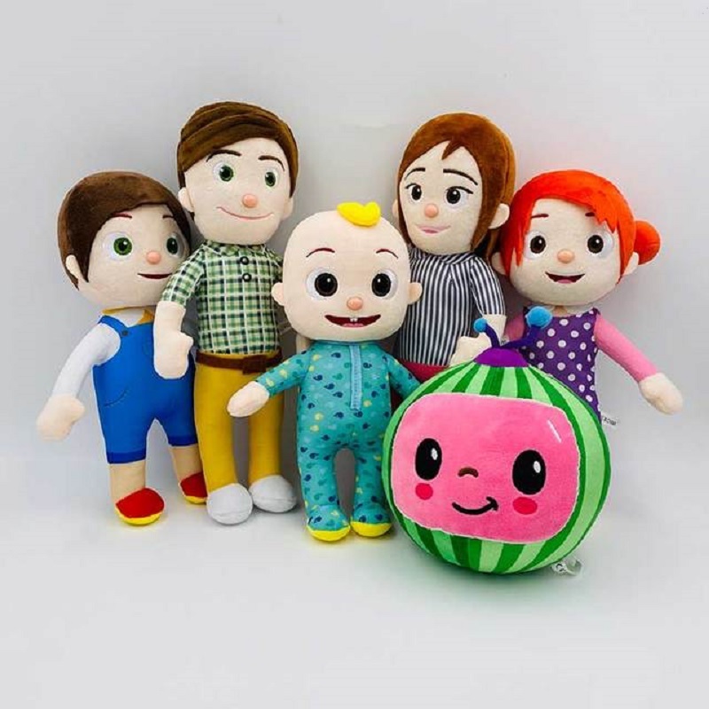 

15-33cm Cocomelon toys Plush Toy Cartoon Tv Series Family Cocomelon Jj Family Sister Brother Mom And Dad Toy Dall Kids Gift Xmas