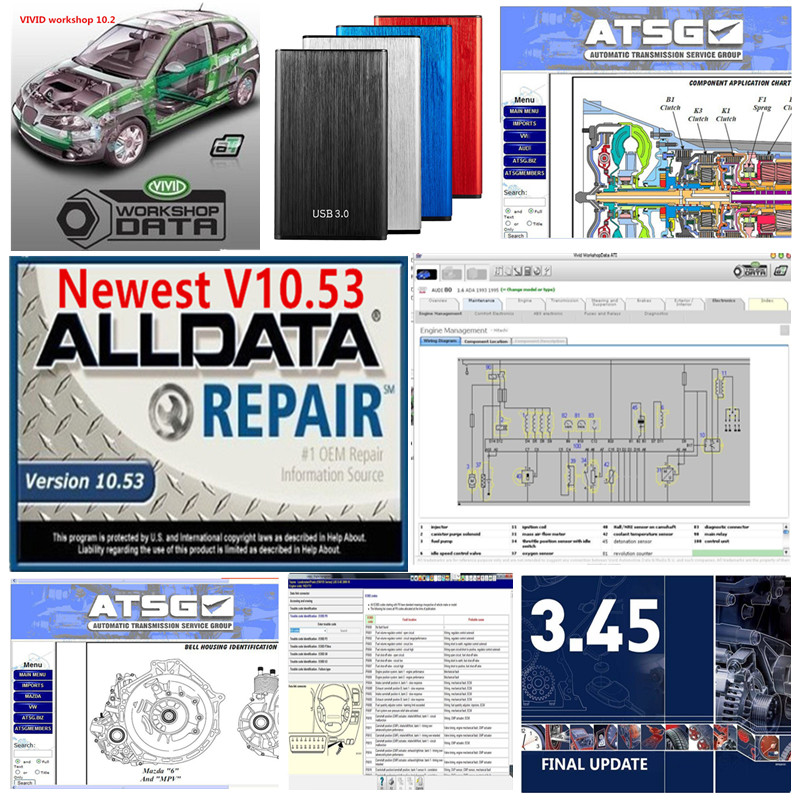 

2020 hot alldata and m...ll 1tb Auto Repair Soft-ware V10.53 mi...ell 2015 vivid workshop all data