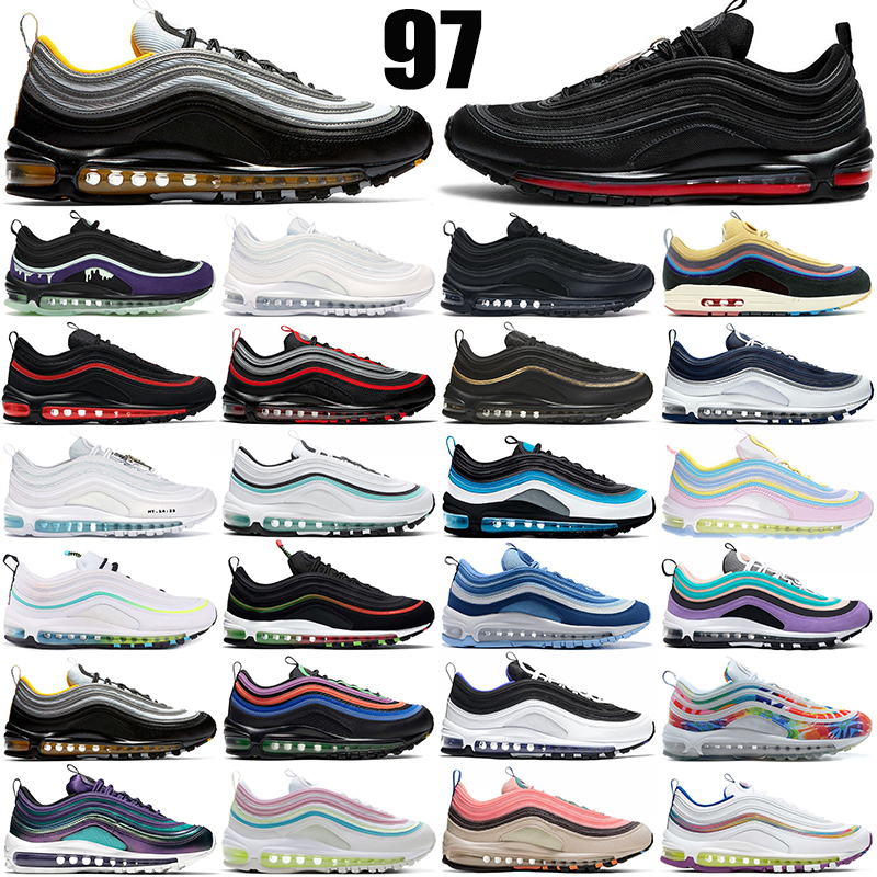 

max 97 running shoes des chaussures women platform sneakers 97s mens Corduroy Light Blue Sean Wotherspoon Satan Bred Black White men sport trainers