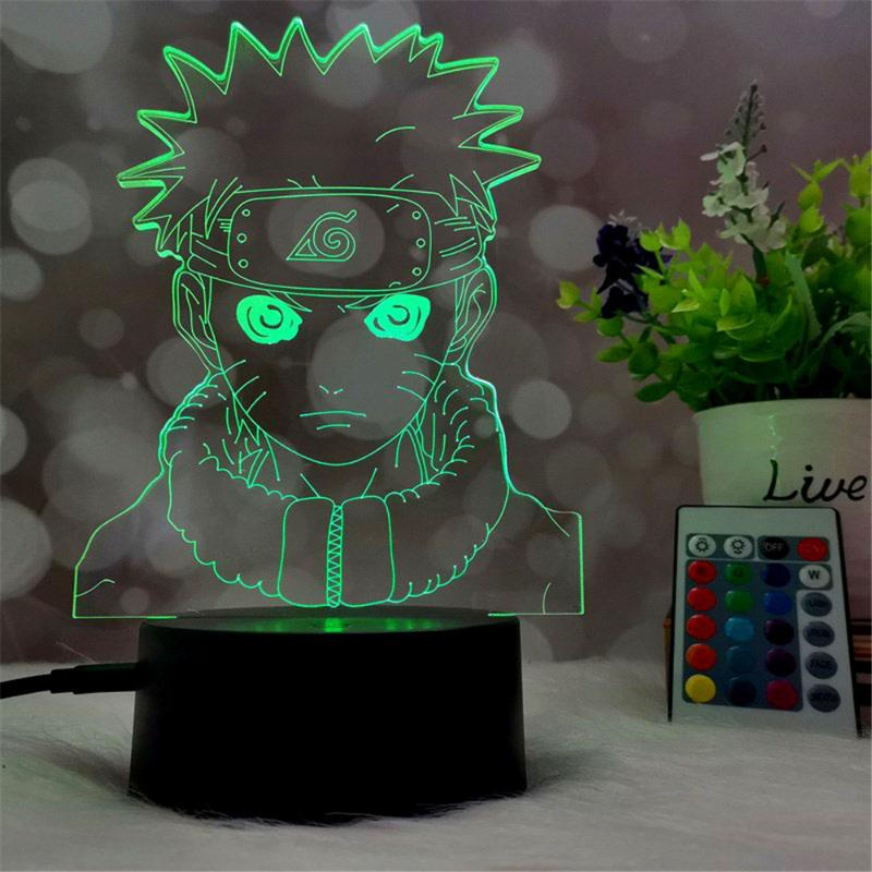 

Night Lights Anime Led For Room Desk Lamp Gift USB Bedroom Decoration Set Up Gamer Mood Light Kawaii Decor Gifts Home Children's