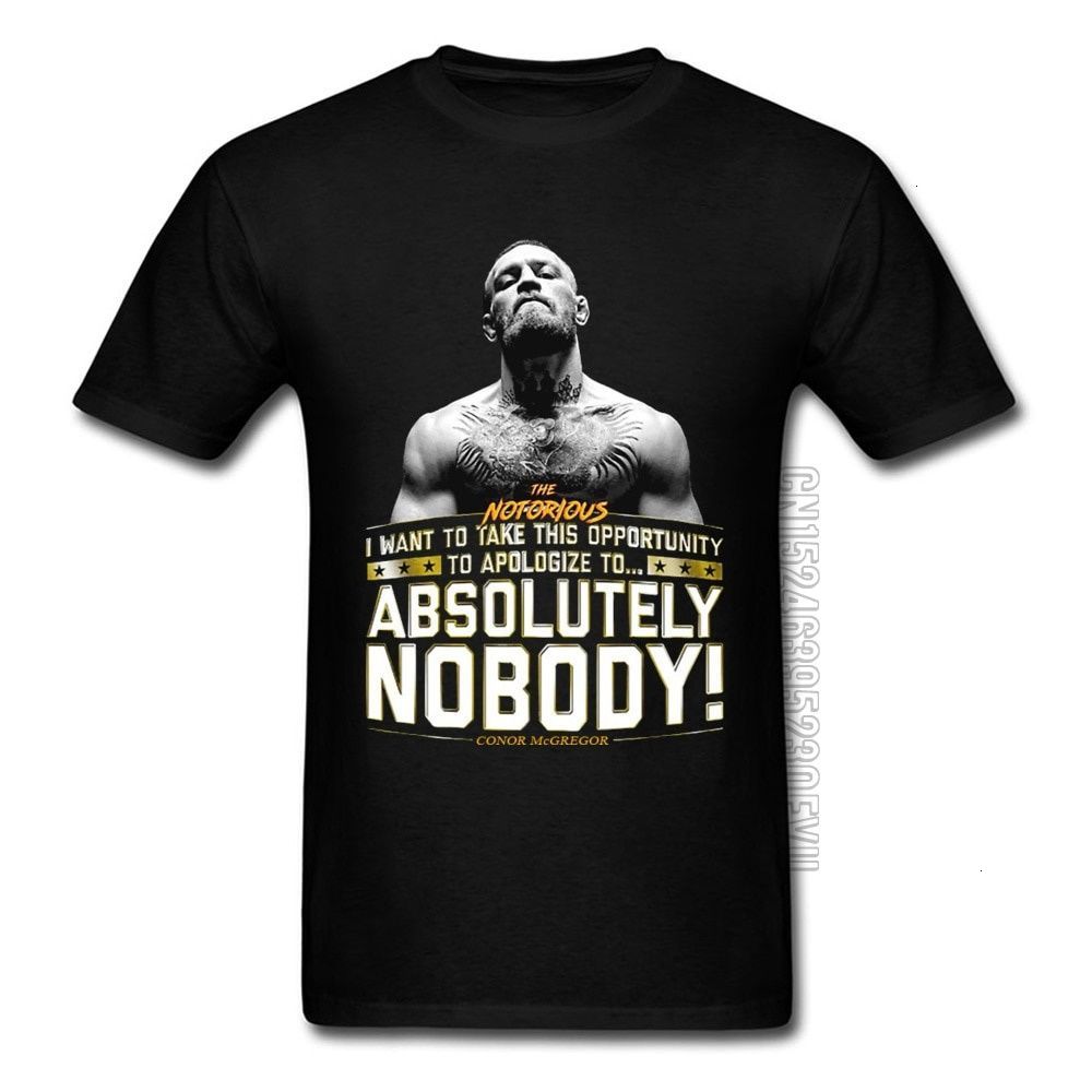 

Conor McGrego Notorious MMA Figher Tshirt Cool Muay Thai Boxer Black Mens Summer Fashion Tops Clothes Street T Shirt Men