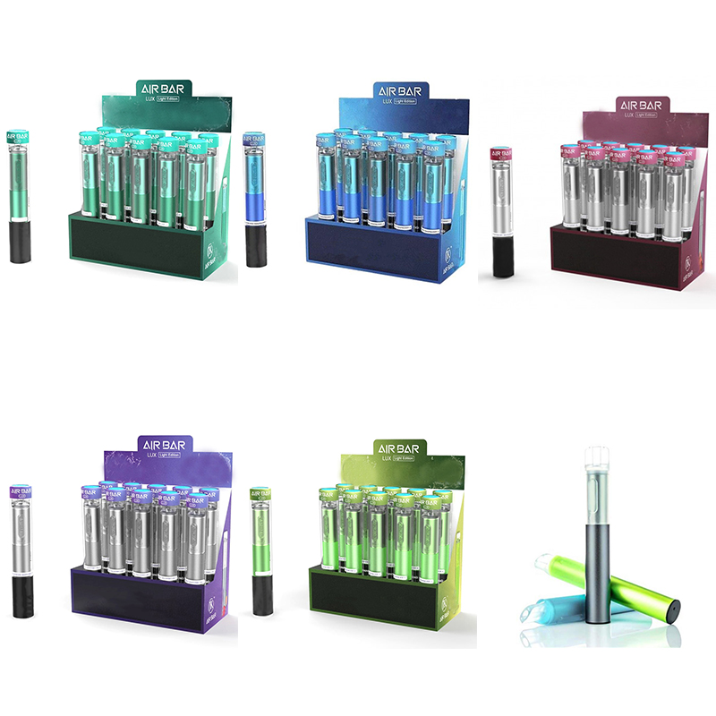 

Air Bar Lux Disposable Vape pen e cigarette Kit Device Built-in 500mah Battery 2.7ml 1000 puffs Dab Pens 100% Original wholesale