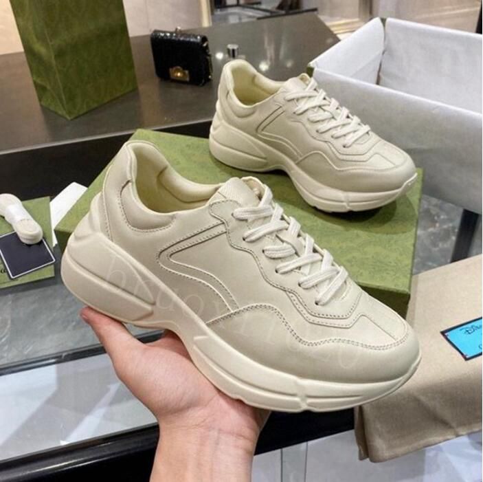 

2021 Designer Rhyton Sneakers shoe Men women Trainers Vintage Luxury Chaussures Ladies sport casual Shoes Designers runner Sneaker with box size 35-46