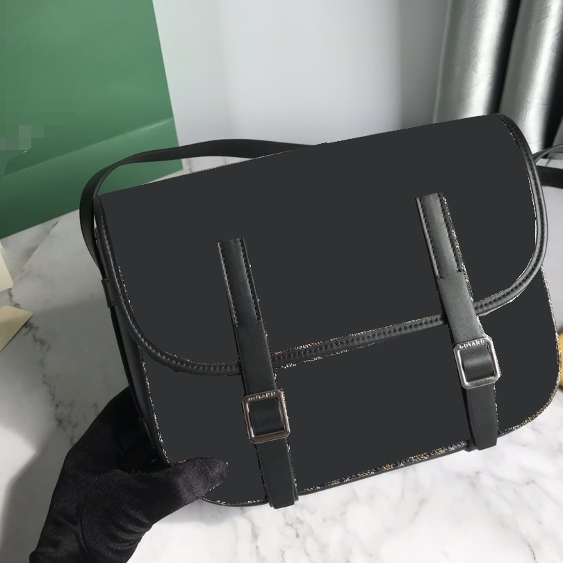 

bags classic double button goya. postman bag Single Shoulder Messenger men's and women's universal large capacity fashion versatile 29cm