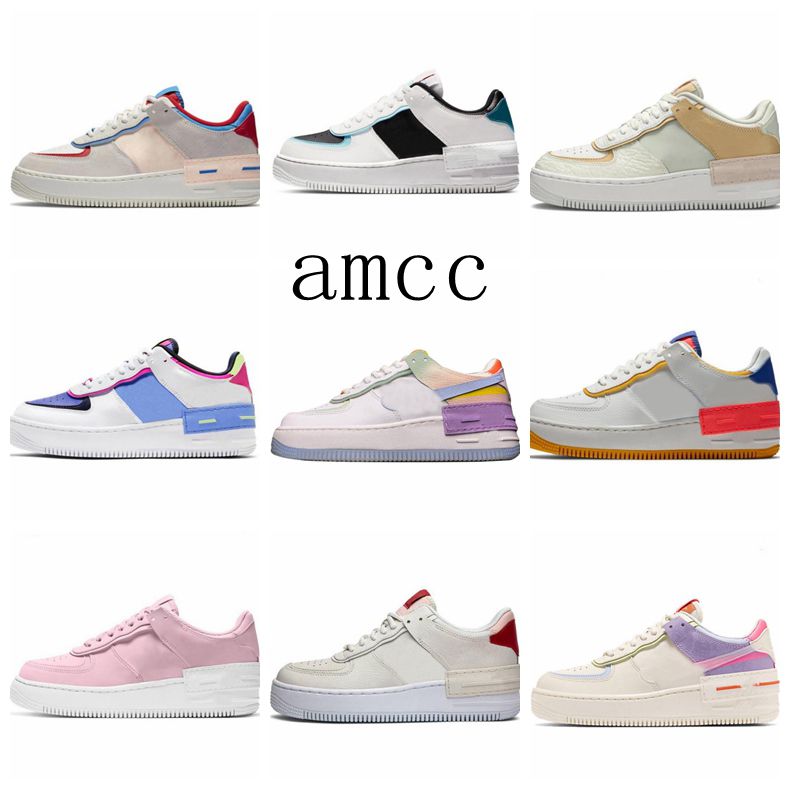 

Casual Shoes Forc 1 Men women classical shoe forcedd shadow Cashmere white black sunset pluse pink trainer sports Outdoor girls sneakers pla