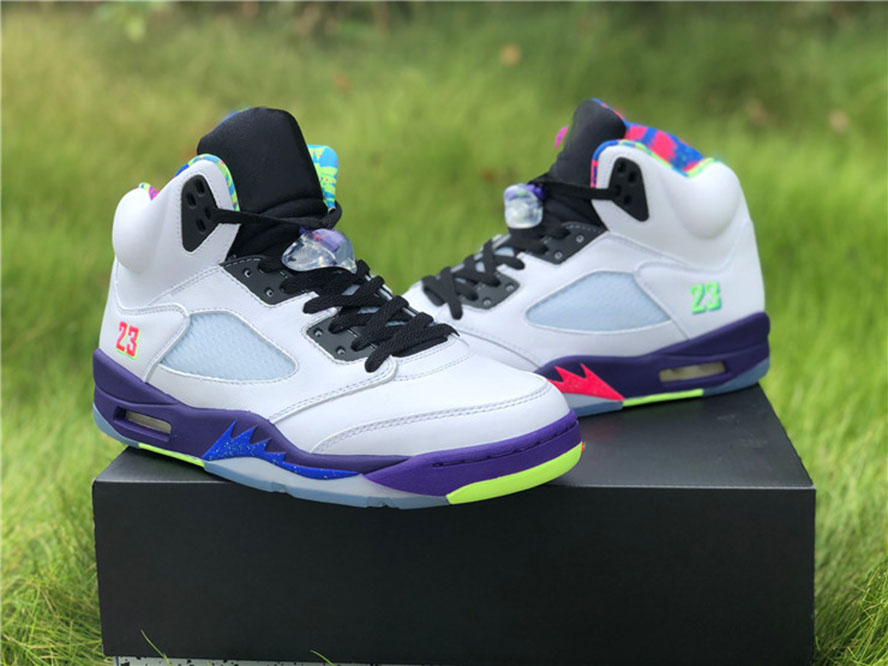 

Jumpman 5 5s Alternate Bel-Air Basketball Designer Shoes Colorful Trainer Sports Stylist Fashion Sneakers Come With Box