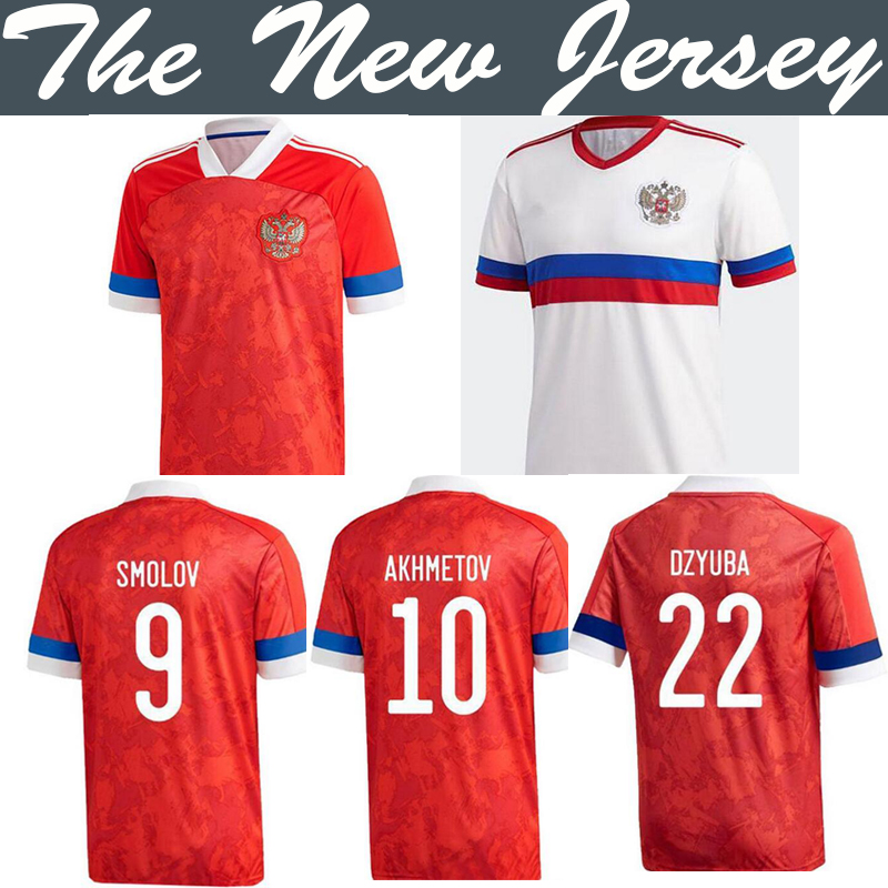 

21/22 Russia HOME Soccer Jerseys 2021 Away AKHMETOV DZYUBA GOLOVIN Shirt SMOLOV YUSUPOV national team Football Shirts Uniform, Black;yellow