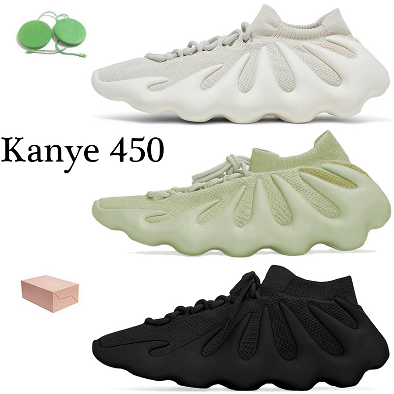 

With BOX Kanye 450 Running Shoes 450s Resin Dark Slate Cloud White womens mens trainers fashion sports sneakers size 36-45