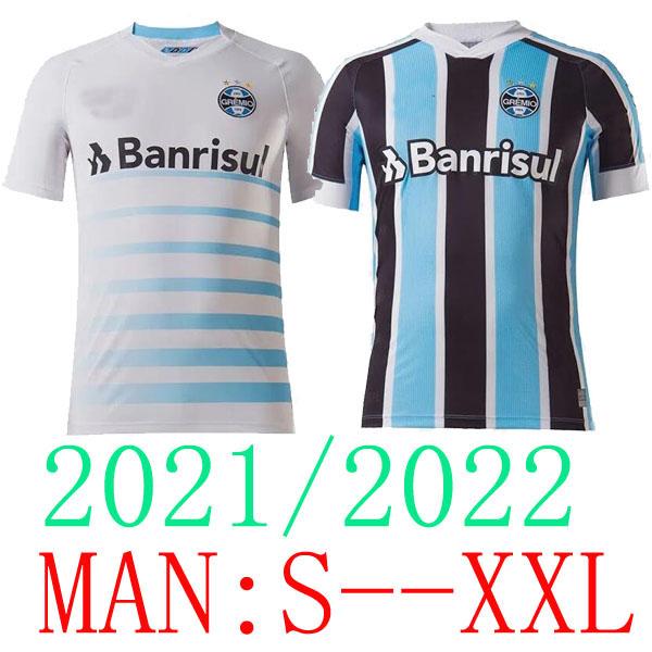 

TOP 2021 2022 Gremio soccer jerseys home away white Guild GIULIANO 21/22 RAMIRO Geromel LUAN MAICON Fernandinho Grêmio jersey men Vest footb, Home man 1