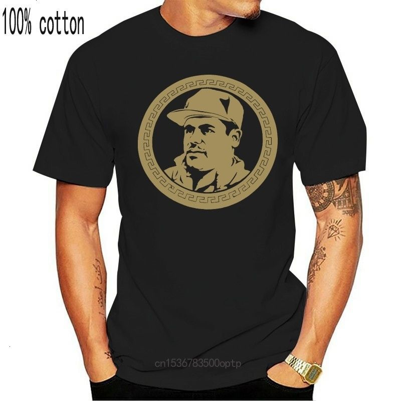 

Summer Short Sleeves Fashion El Chapo Guzman Currency Men T Shirt