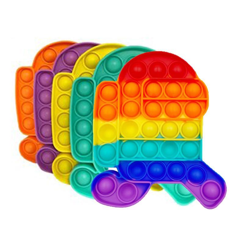 

Push its Pops Fidget Decompression Toys Multicolor all kinds of shape and color Feature Popper Bubble Fingertip Sensory Toy for Children Gifts