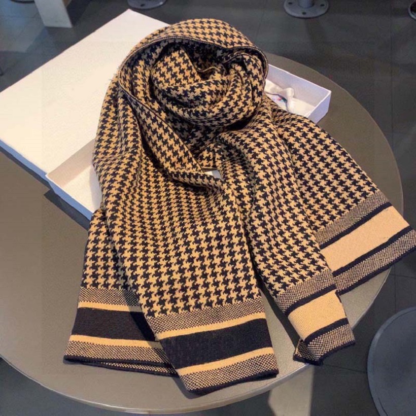 

2021 Designer Women mens knitted Scarf and Hat Set Winter Warm scarves for men