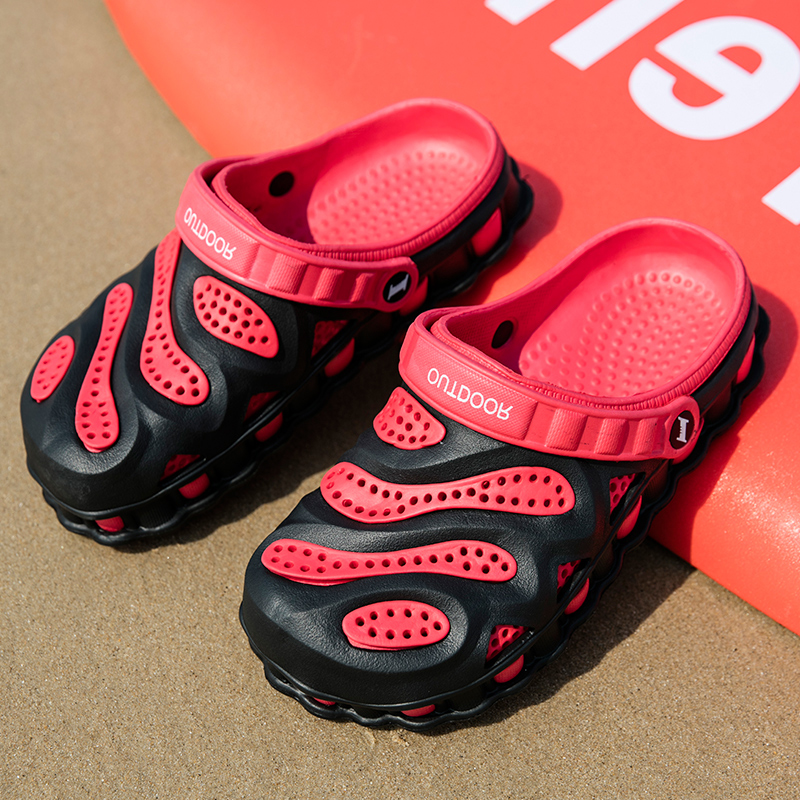 

top quality men women sports trainers big size cross-border 2021 summer sandals slippers hole shoes beach shoe korean and slipper baotou casual sandal code: 22SS-11, 1s3a7589_1