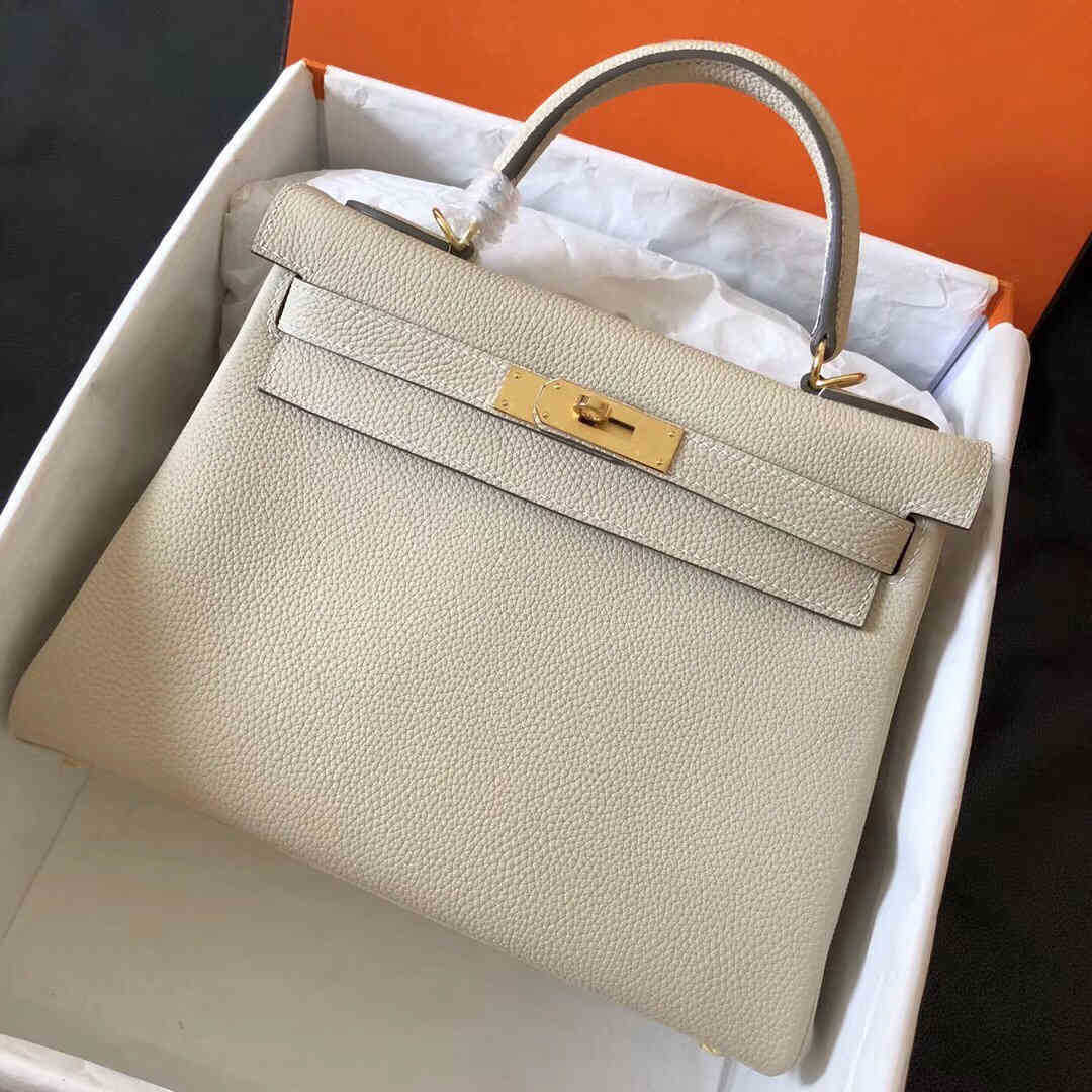 

CLASSIC FLOWER Herme Designer Handbags Bags Luxury Kely Women's Leather 2021 New h Family Top Layer Litchi Togo One Shoulder Hand Bb, 28cm